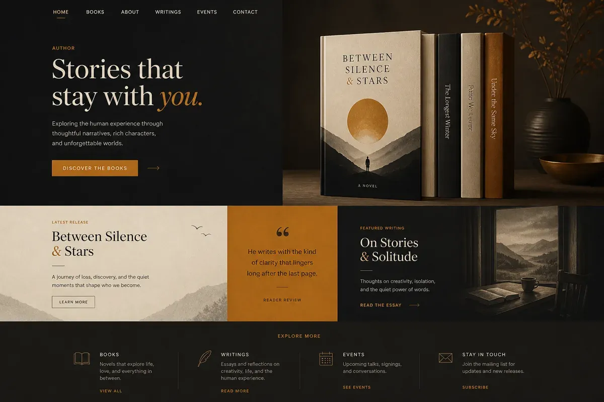 Homepage of the Asaf Iqbal website built by FatLazyDog